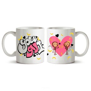 ماگ سرامیکی ساده طرح عاشقانه کد MGC-109