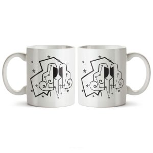 ماگ سرامیکی ساده طرح نماد ماه ژوئن/خرداد کد MGC-130