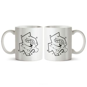 ماگ سرامیکی ساده طرح نماد ماه ژانویه/دی کد MGC-137