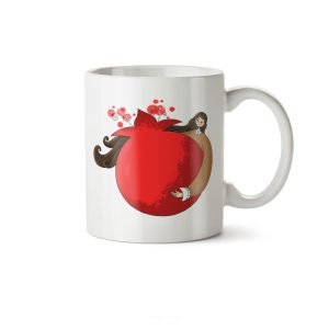 ماگ سرامیکی ساده طرح دخترانه شب یلدا کد MGC-140