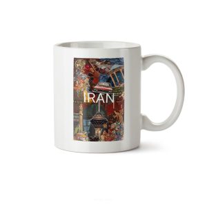 ماگ سرامیکی ساده طرح هنری نوستالژی ایران کد MGC-161