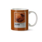 ماگ سرامیکی ساده طرح سیاره مریخ کد MGC-177