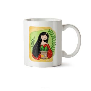 ماگ سرامیکی ساده طرح فانتزی دخترانه کد MGC-185